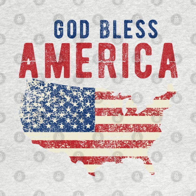 Independence Day - God Bless America 4th of July Gift by DnB